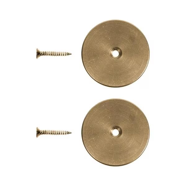 Polished Brass Rail End Cap for Ladder Rail, Meadow Lane, Mfr#: EG.40.06